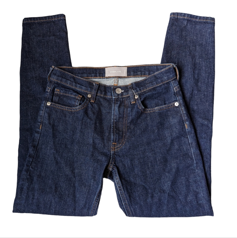 Like New EVERLANE Mid-rise Skinny Dark Wash Jeans Size‎ 25